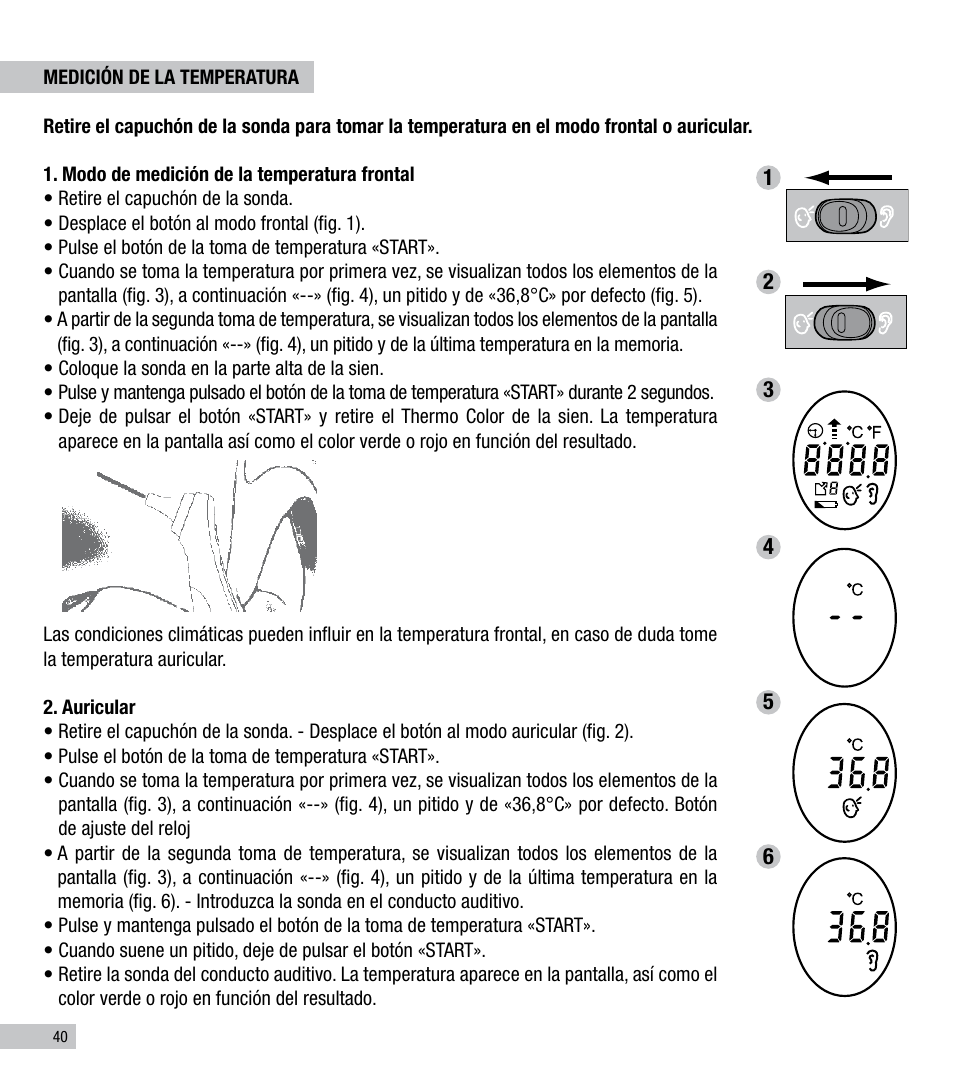 Terraillon Thermo Color User Manual | Page 40 / 52