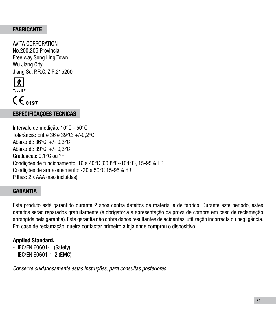 Terraillon Thermo Color User Manual | Page 51 / 52