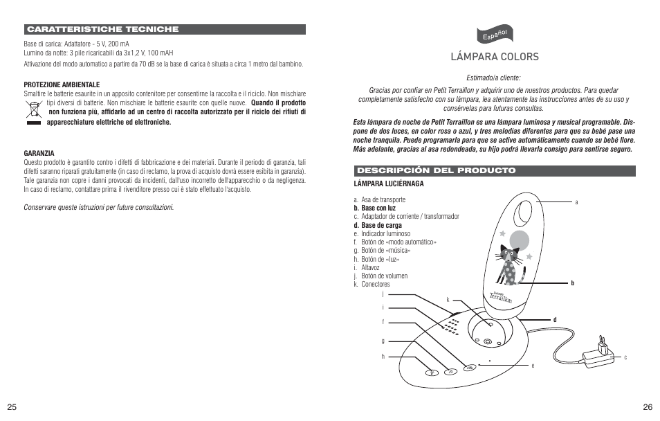Aûbe6g6 8dadgh | Terraillon Veilleuse Colors Anis User Manual | Page 15 / 22