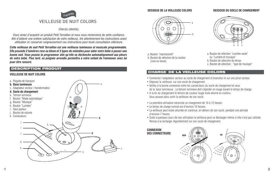 K:>aa:jh: 9: cj>i 8dadgh | Terraillon Veilleuse Colors Anis User Manual | Page 3 / 22