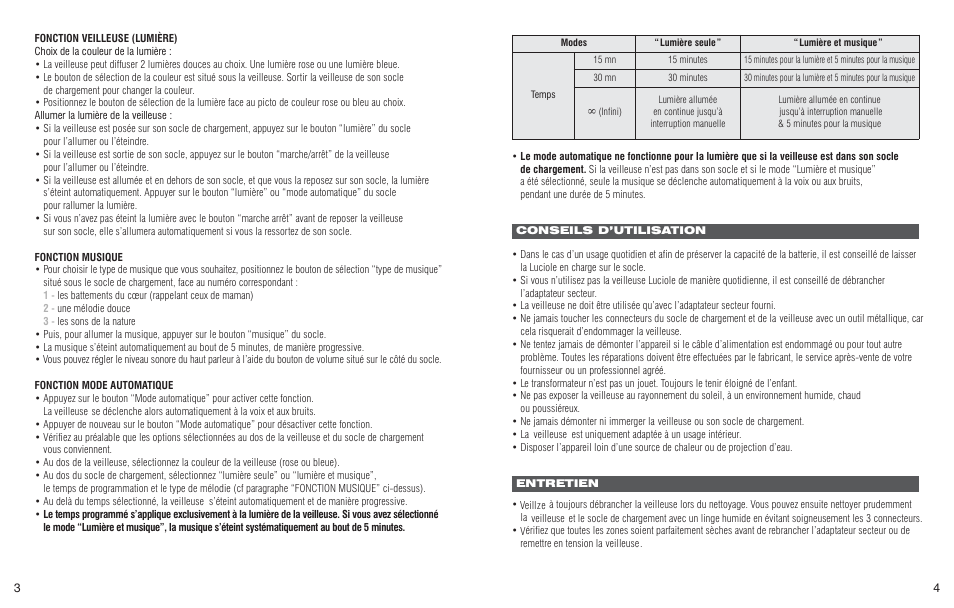 Terraillon Veilleuse Colors Anis User Manual | Page 4 / 22