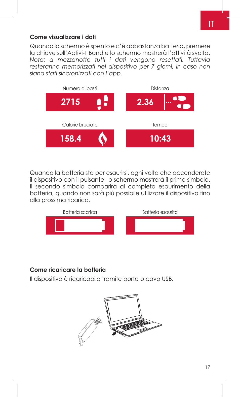Terraillon Activi-T Band User Manual | Page 17 / 32