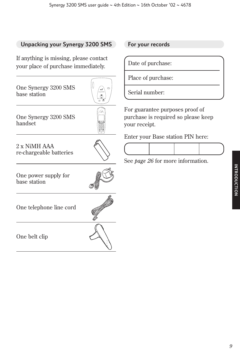 BT 3200 SMS User Manual | Page 11 / 48