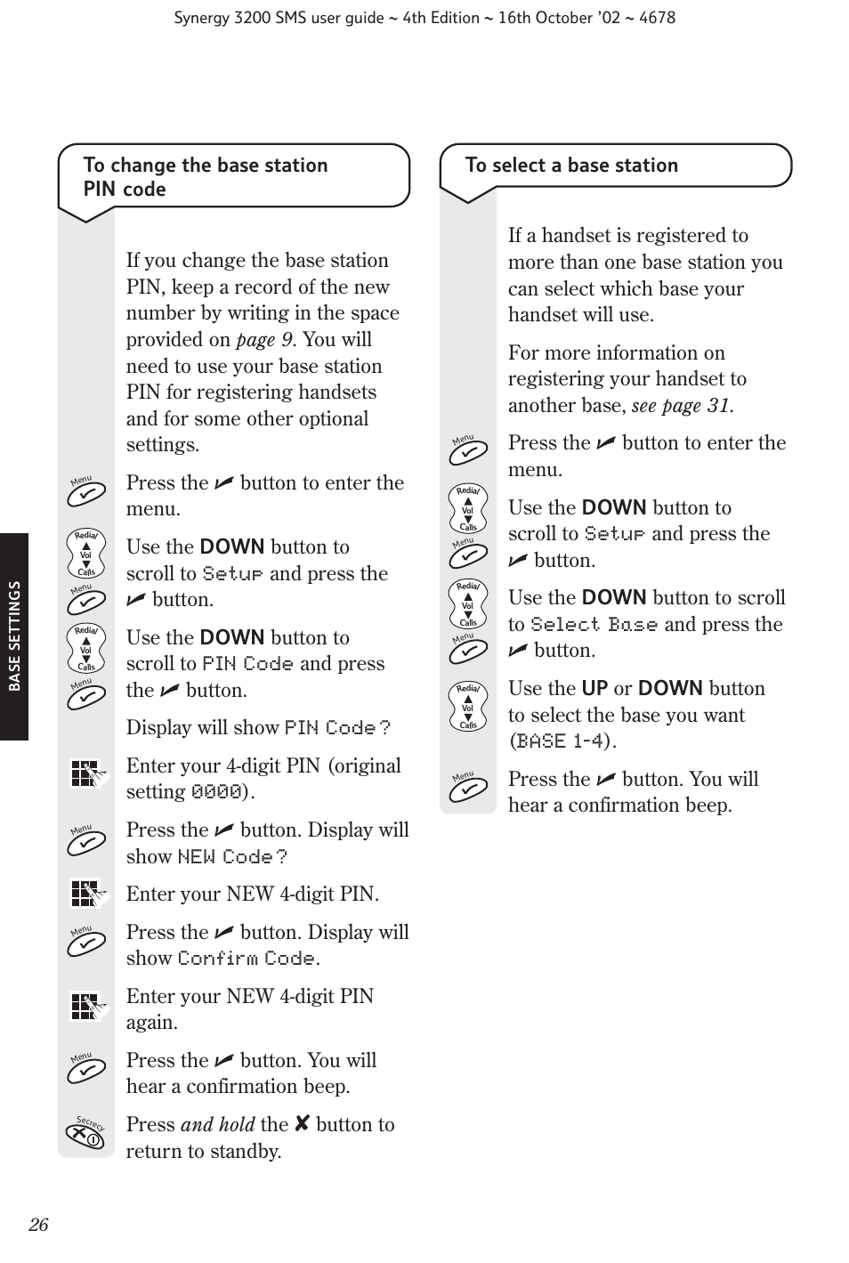 BT 3200 SMS User Manual | Page 28 / 48