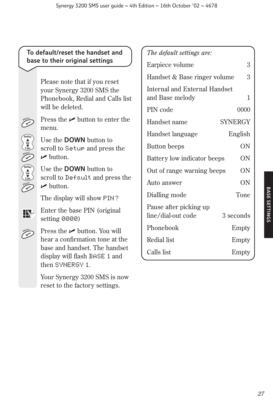 BT 3200 SMS User Manual | Page 29 / 48