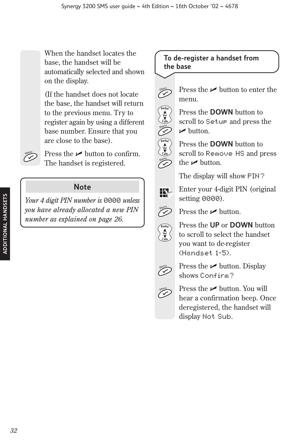 BT 3200 SMS User Manual | Page 34 / 48