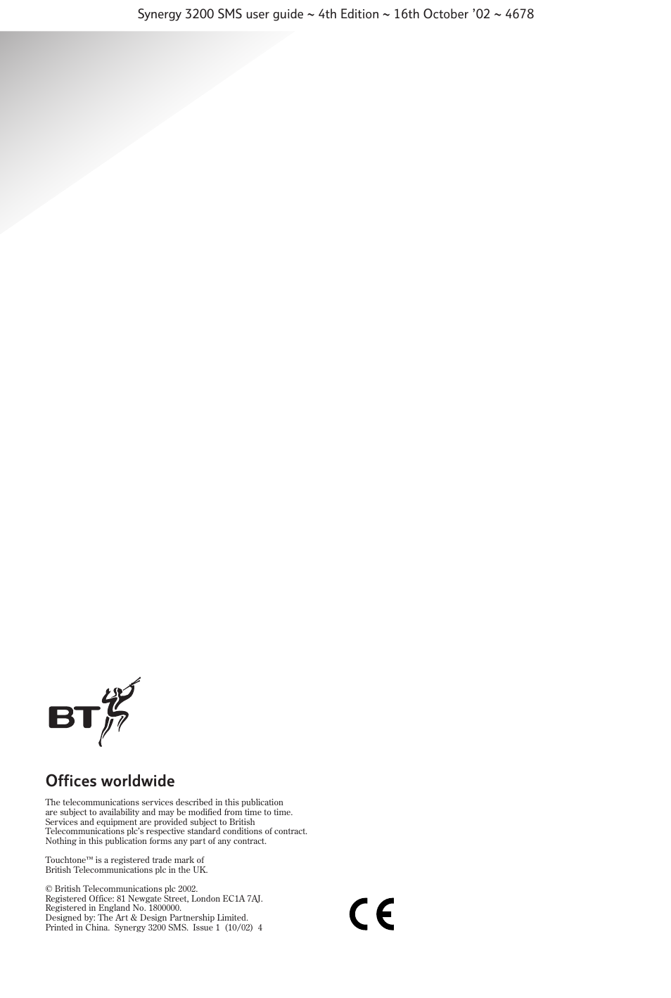 Offices worldwide | BT 3200 SMS User Manual | Page 48 / 48