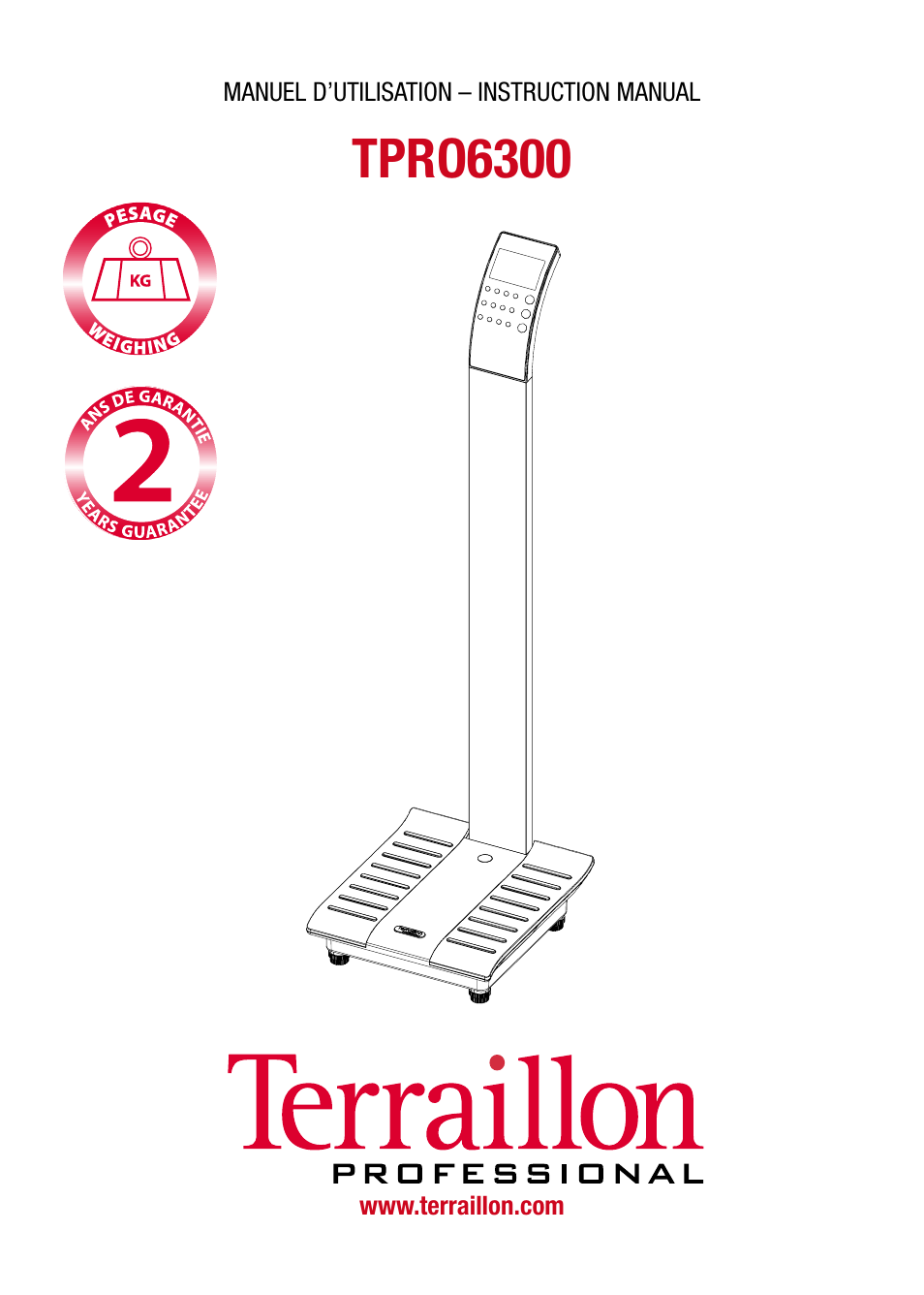 Terraillon TPRO 6300 User Manual | 46 pages