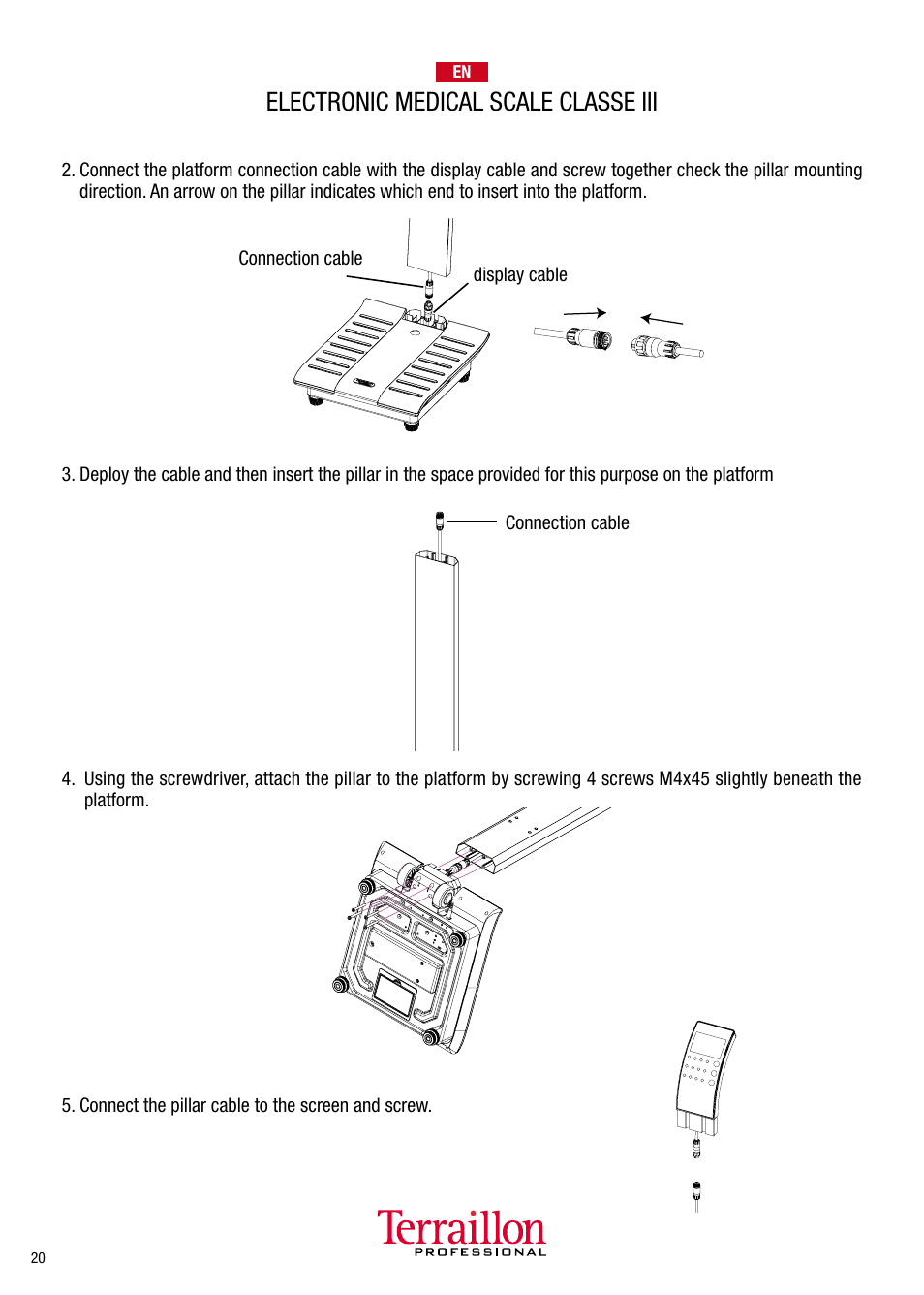 Electronic medical scale classe iii | Terraillon TPRO 6300 User Manual | Page 20 / 46