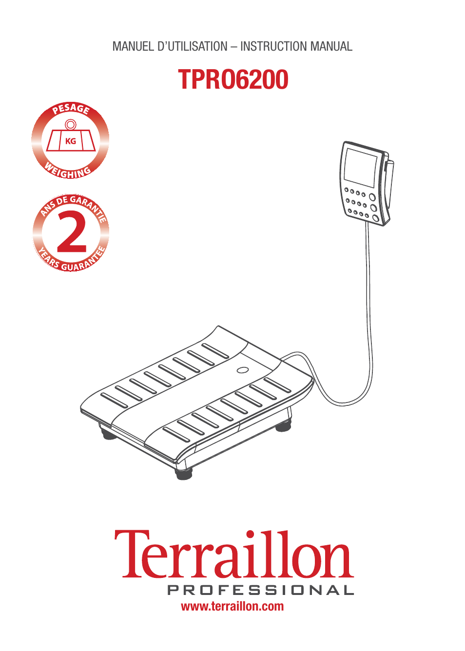 Terraillon TPRO 6200 User Manual | 40 pages