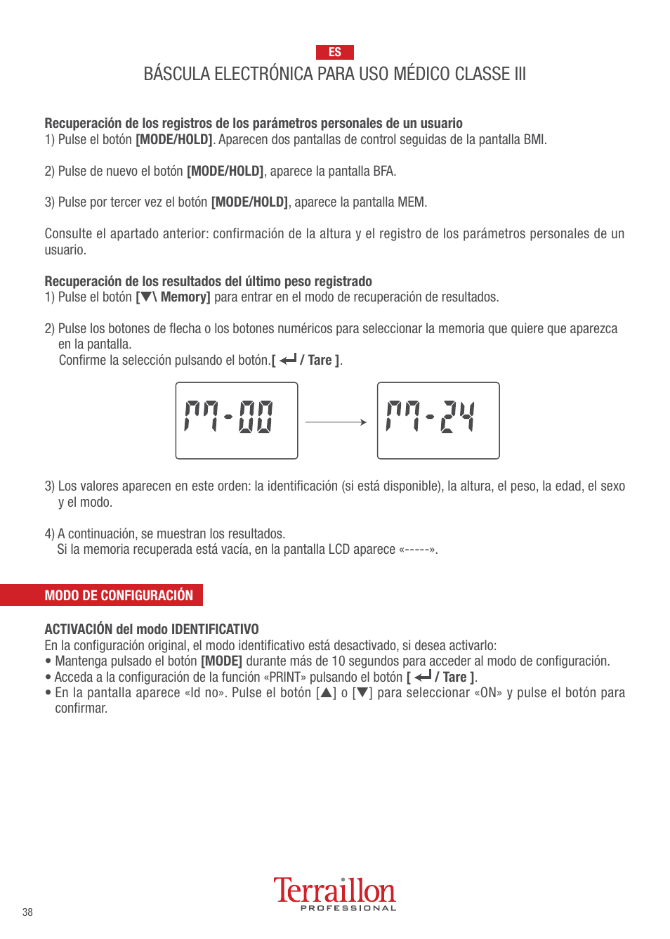 Terraillon TPRO 6200 User Manual | Page 38 / 40