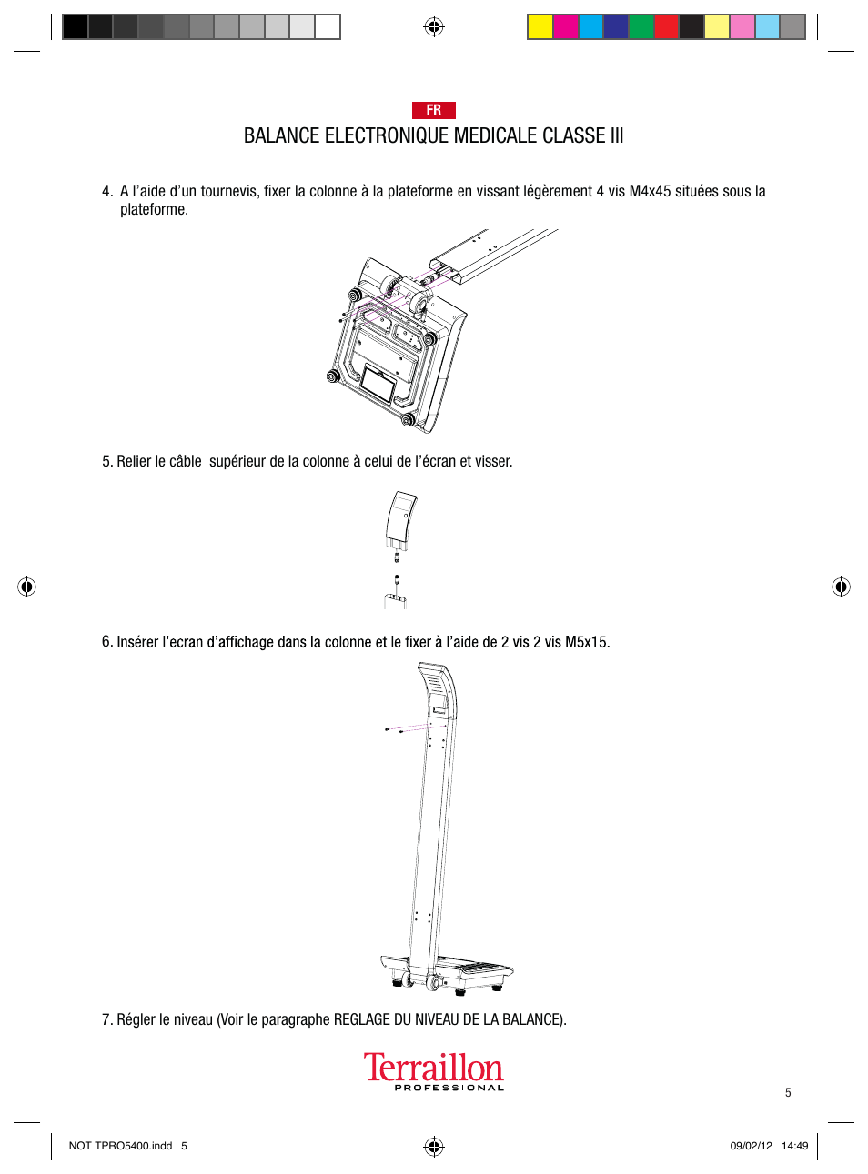 Balance electronique medicale classe iii | Terraillon TPRO 5400 User Manual | Page 5 / 34