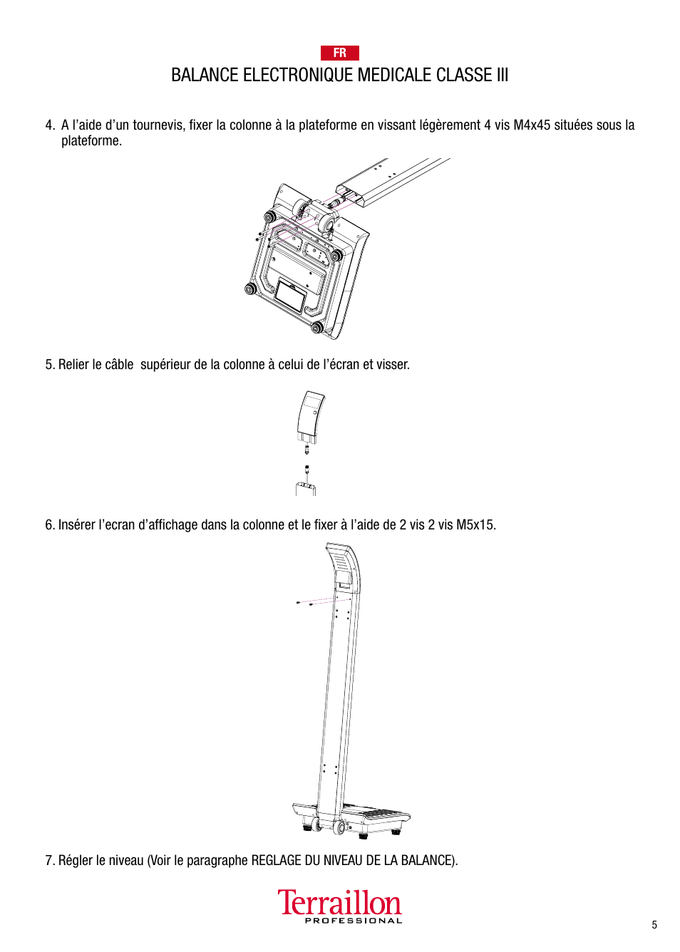 Balance electronique medicale classe iii | Terraillon TPRO 5300 User Manual | Page 5 / 22