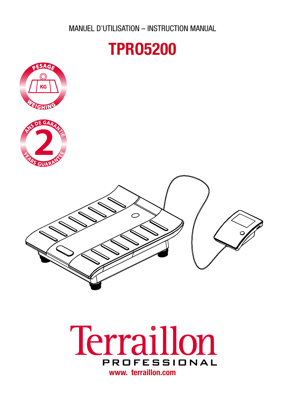 Terraillon TPRO 5200 User Manual | 16 pages