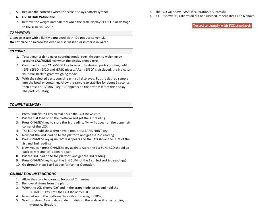 US Balance US-CYLINDER 100g x 0.01g User Manual | Page 2 / 2