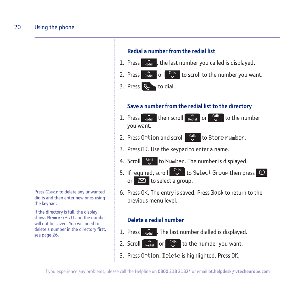 BT verve 450 User Manual | Page 20 / 80