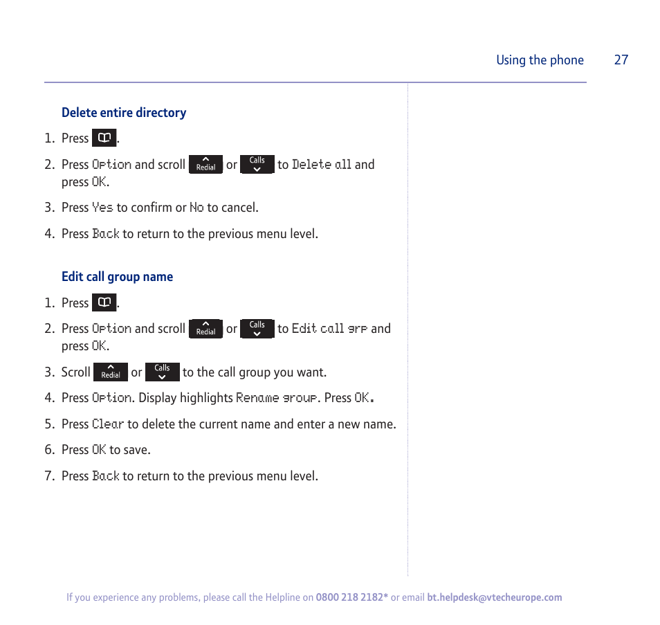 BT verve 450 User Manual | Page 27 / 80