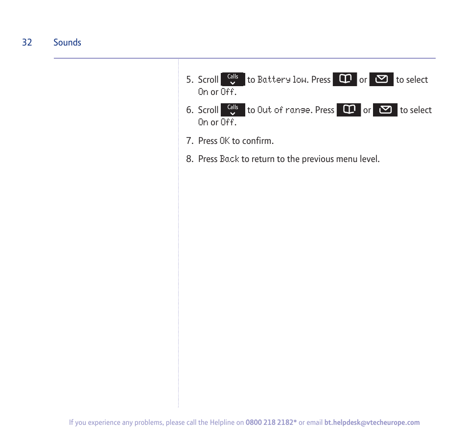 BT verve 450 User Manual | Page 32 / 80