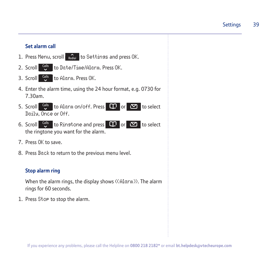 BT verve 450 User Manual | Page 39 / 80