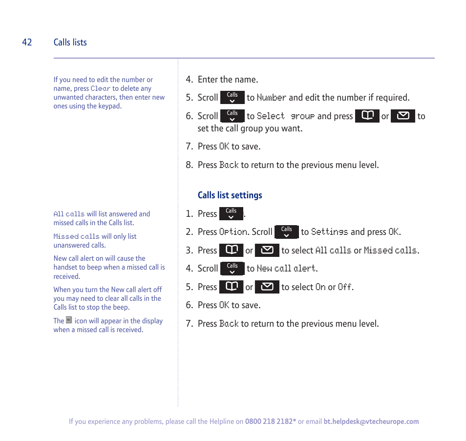BT verve 450 User Manual | Page 42 / 80