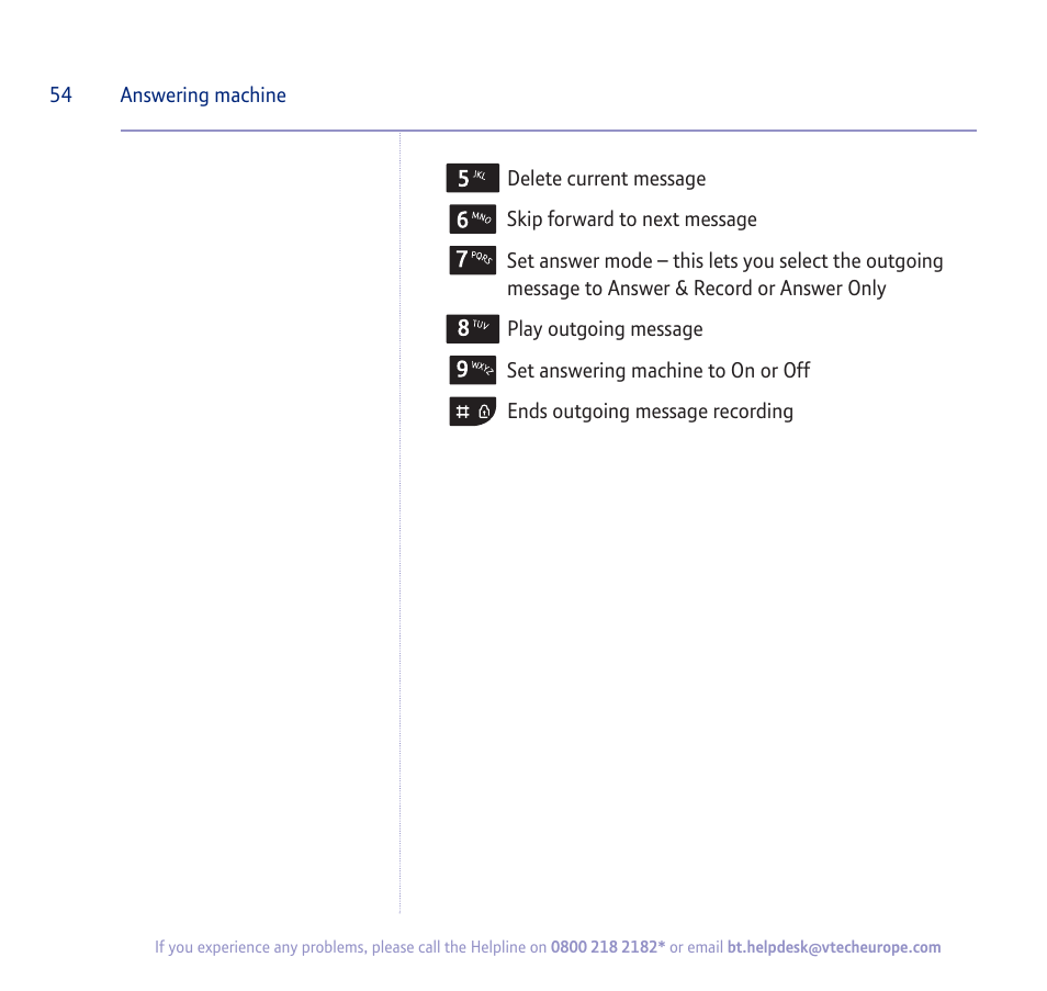 BT verve 450 User Manual | Page 54 / 80