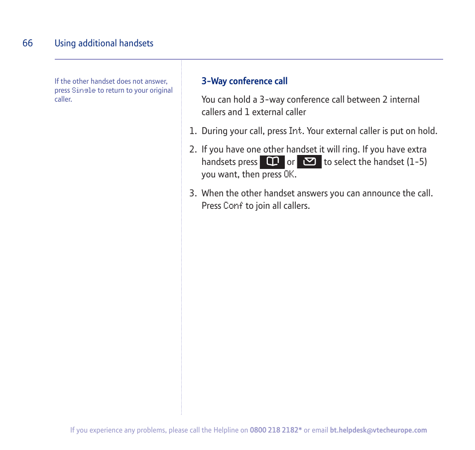BT verve 450 User Manual | Page 66 / 80