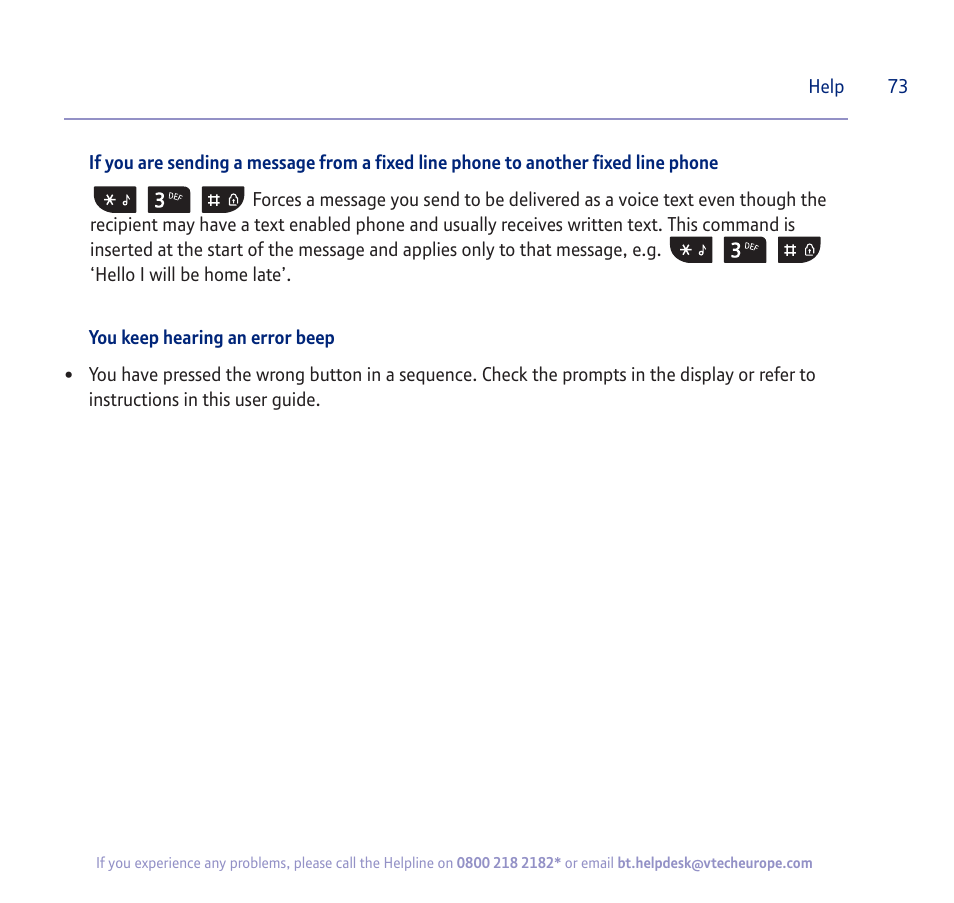 BT verve 450 User Manual | Page 73 / 80