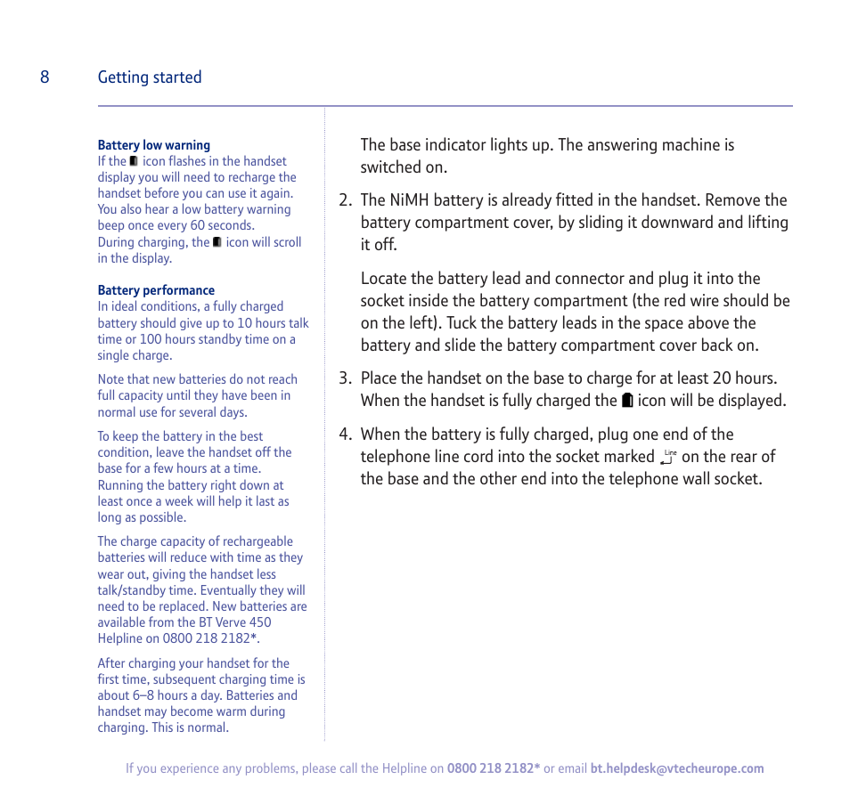BT verve 450 User Manual | Page 8 / 80