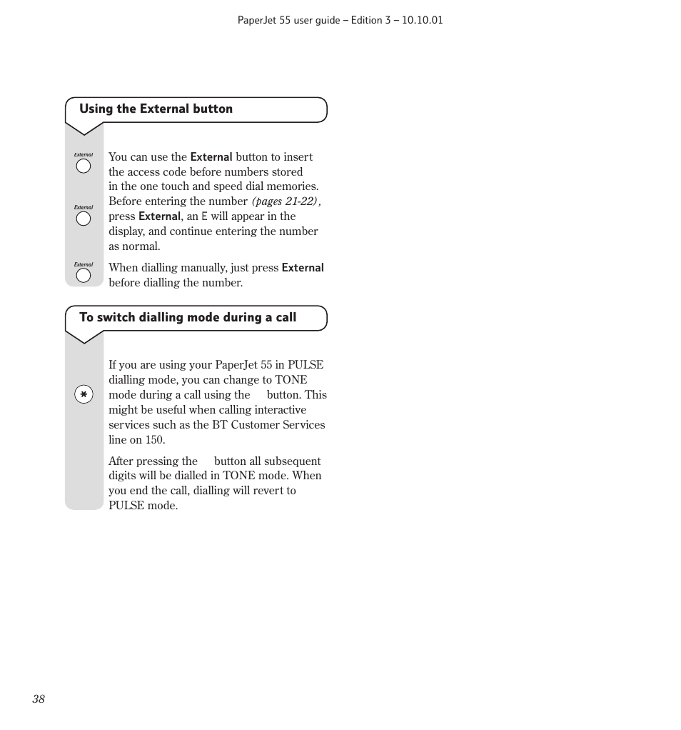 BT 55 User Manual | Page 40 / 56
