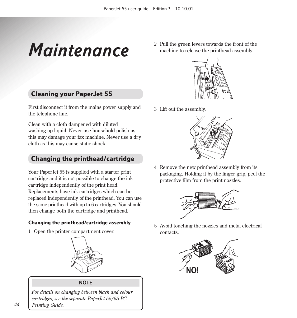 Maintenance | BT 55 User Manual | Page 46 / 56