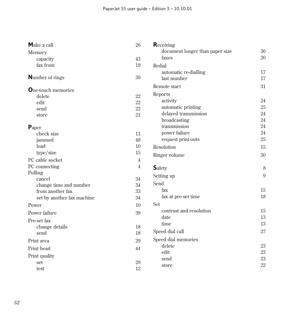 BT 55 User Manual | Page 54 / 56