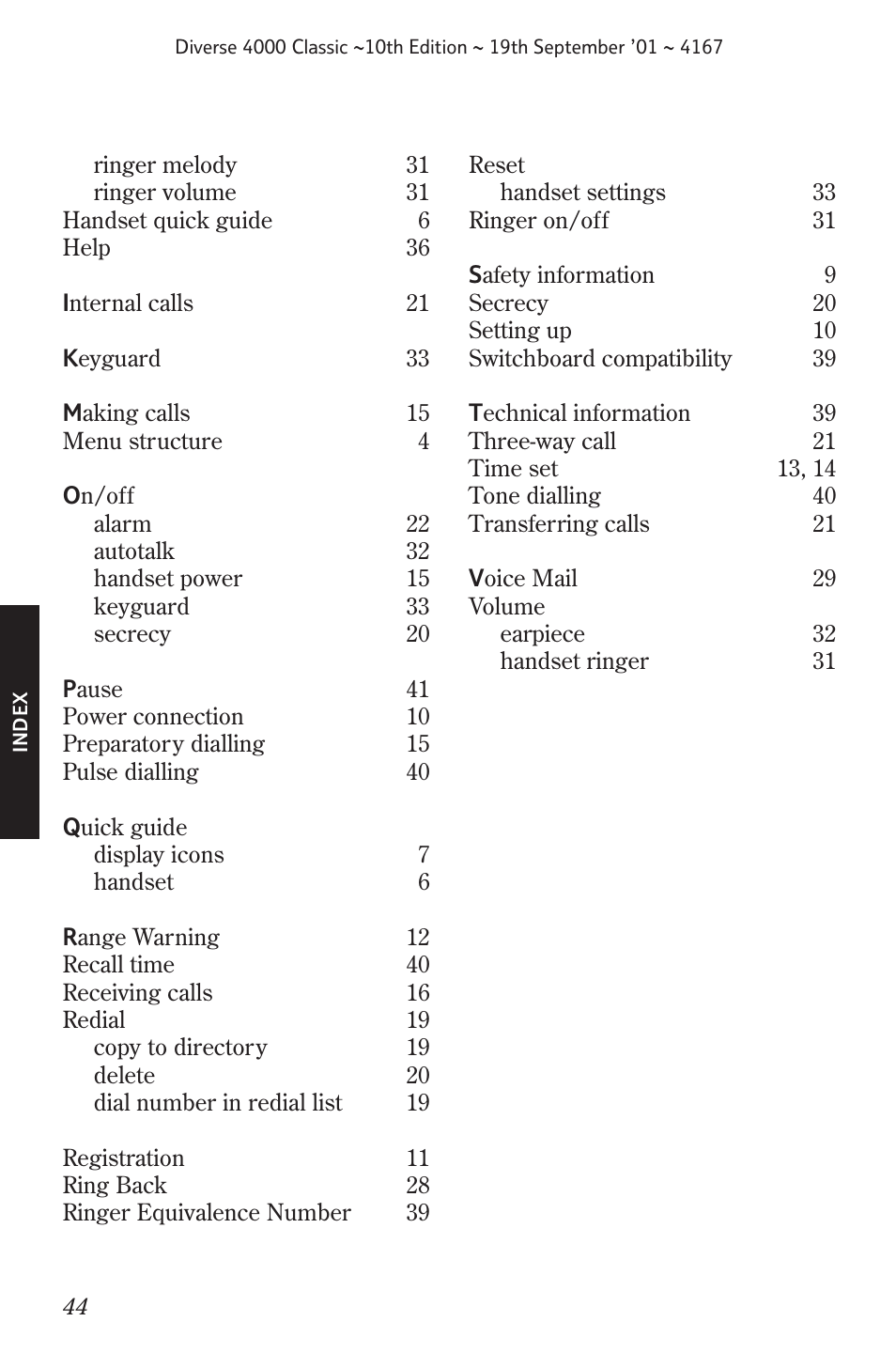 BT 4000 Classic User Manual | Page 46 / 47