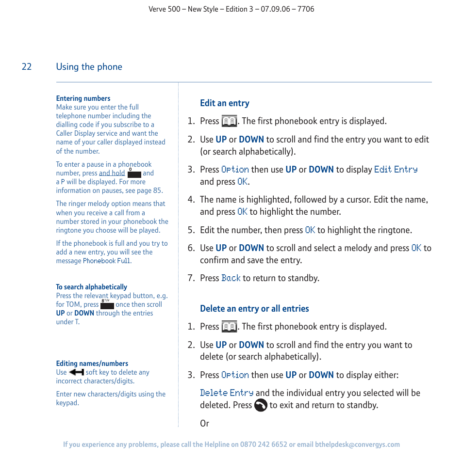 BT 500 User Manual | Page 22 / 86
