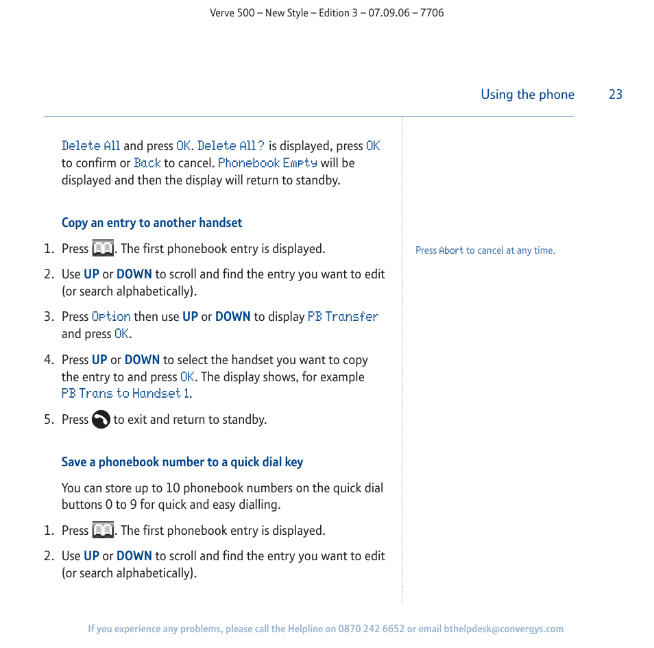 BT 500 User Manual | Page 23 / 86