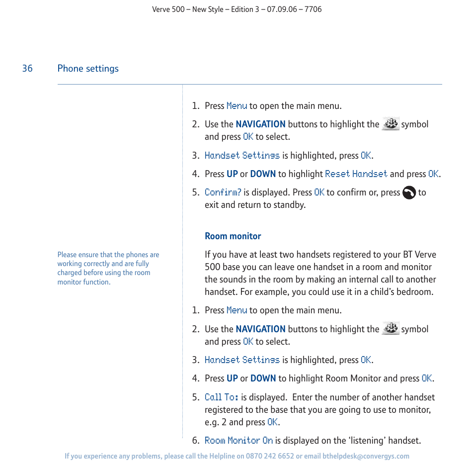 BT 500 User Manual | Page 36 / 86
