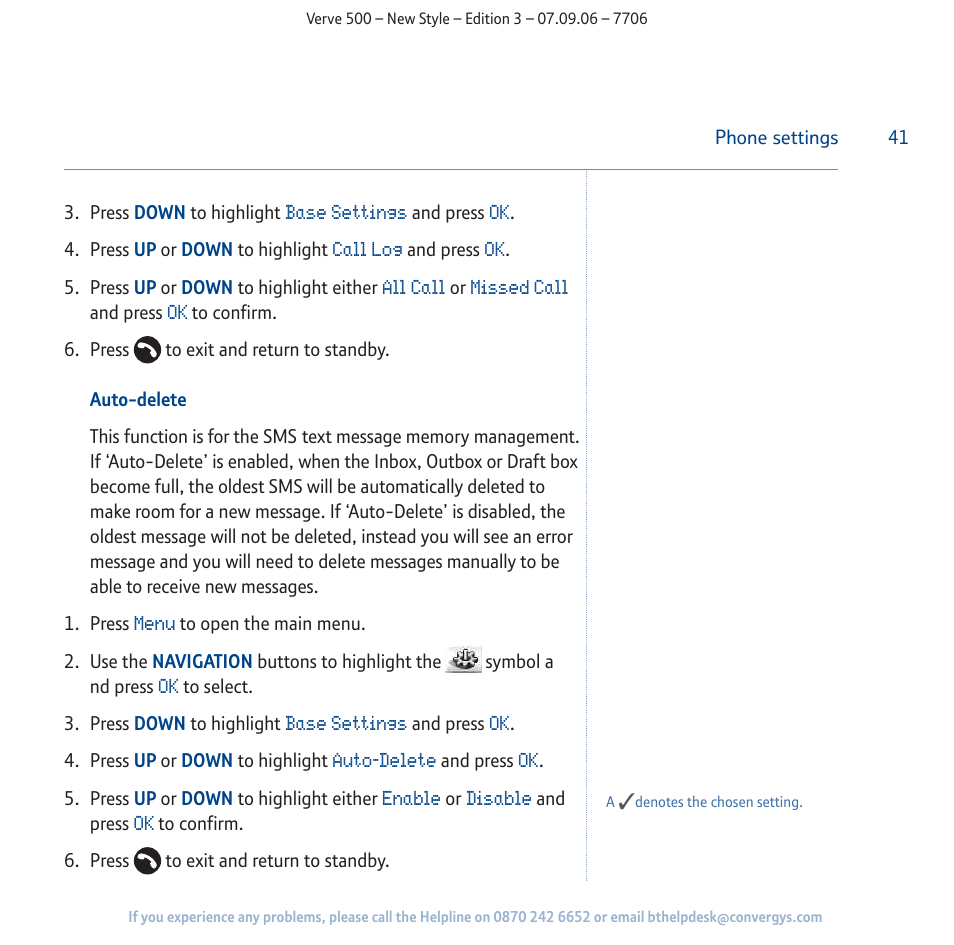 BT 500 User Manual | Page 41 / 86