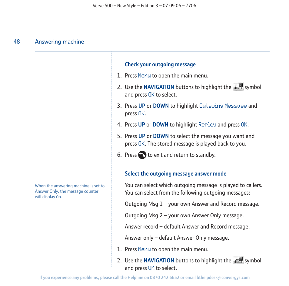 BT 500 User Manual | Page 48 / 86