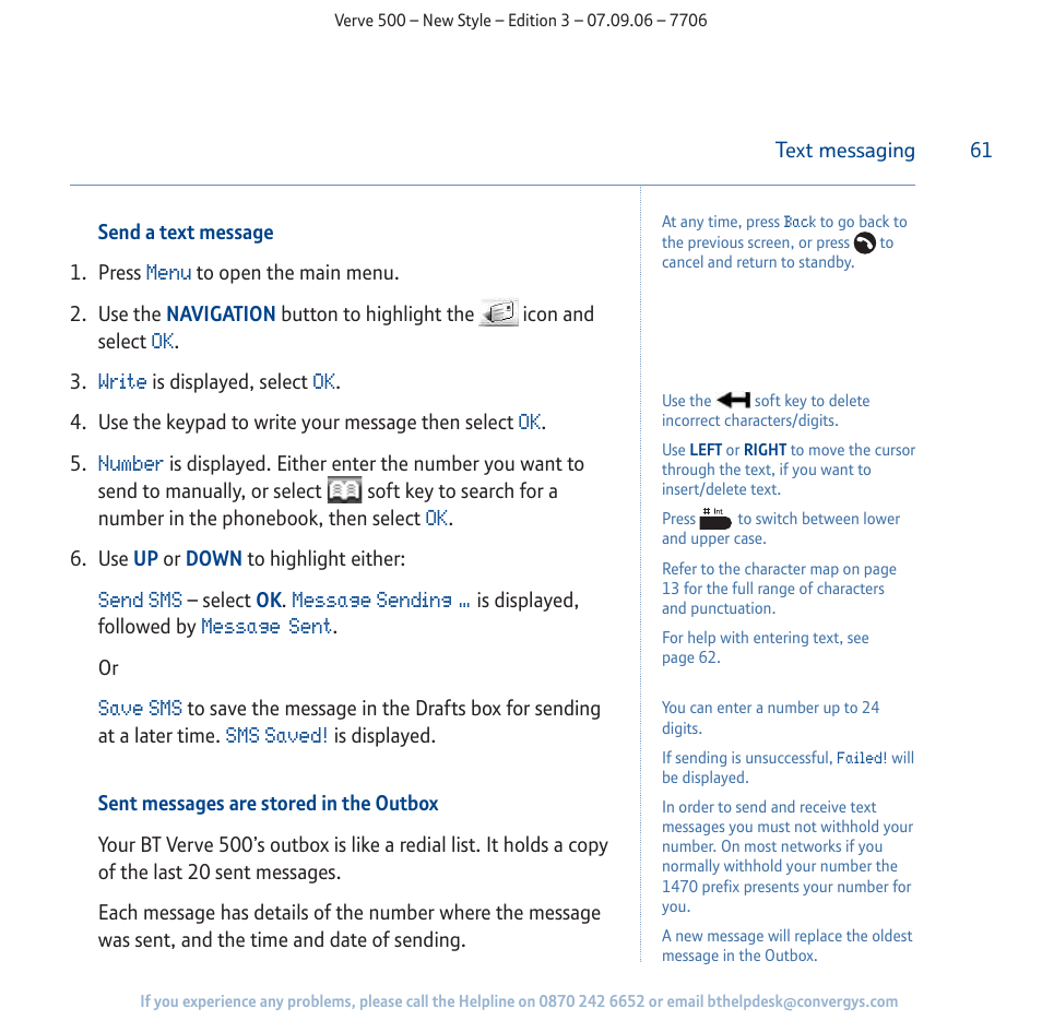BT 500 User Manual | Page 61 / 86