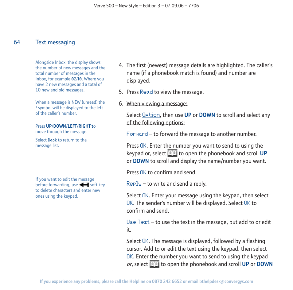 BT 500 User Manual | Page 64 / 86