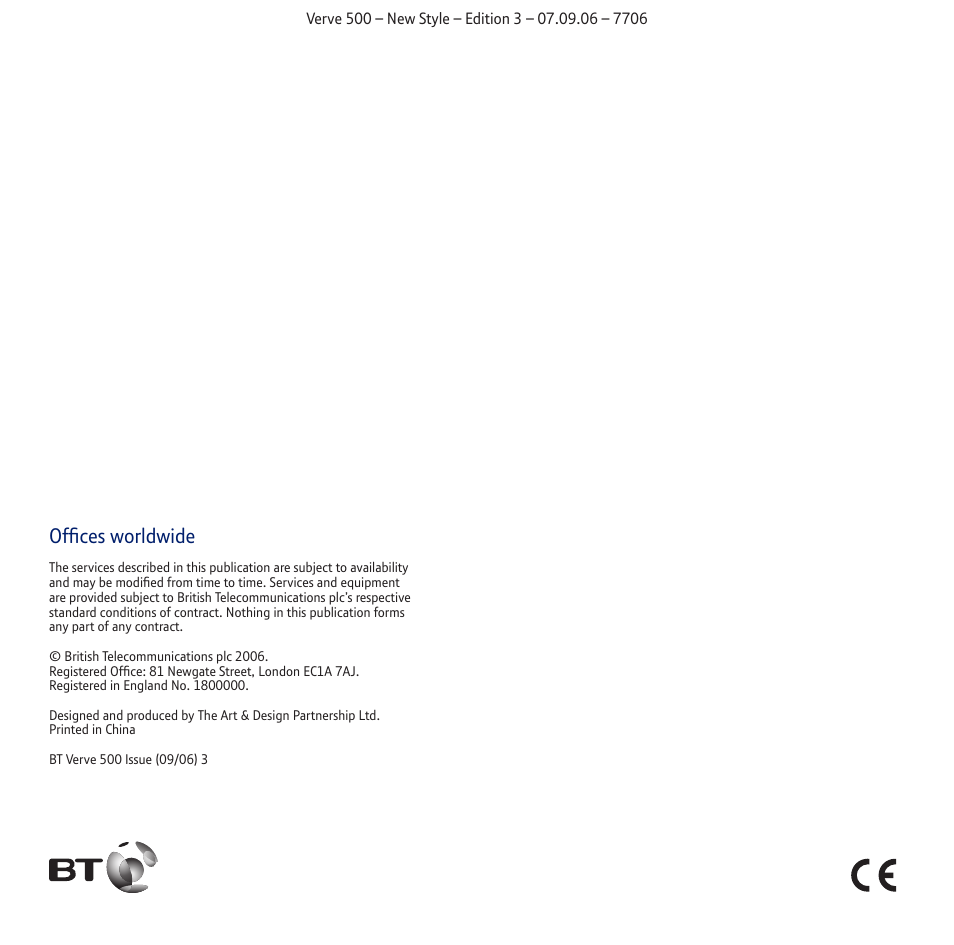 Offices worldwide | BT 500 User Manual | Page 86 / 86