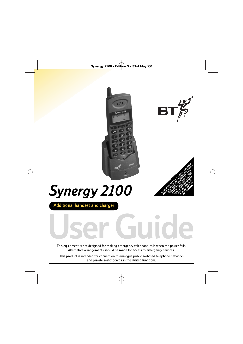BT 2100 User Manual | 29 pages