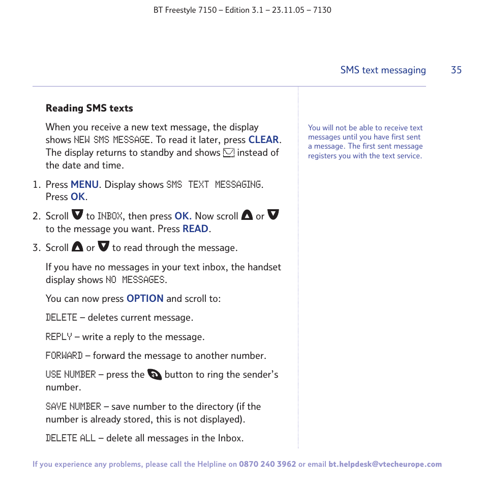 BT 7150 User Manual | Page 35 / 80