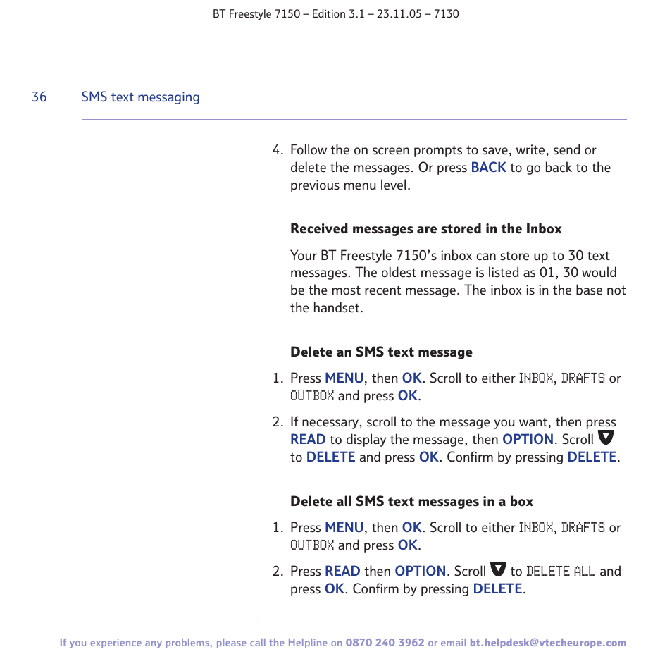BT 7150 User Manual | Page 36 / 80
