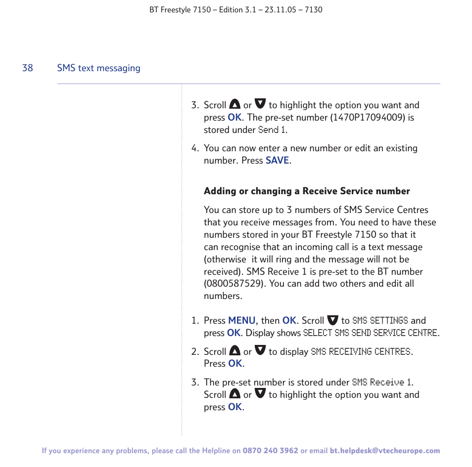 BT 7150 User Manual | Page 38 / 80