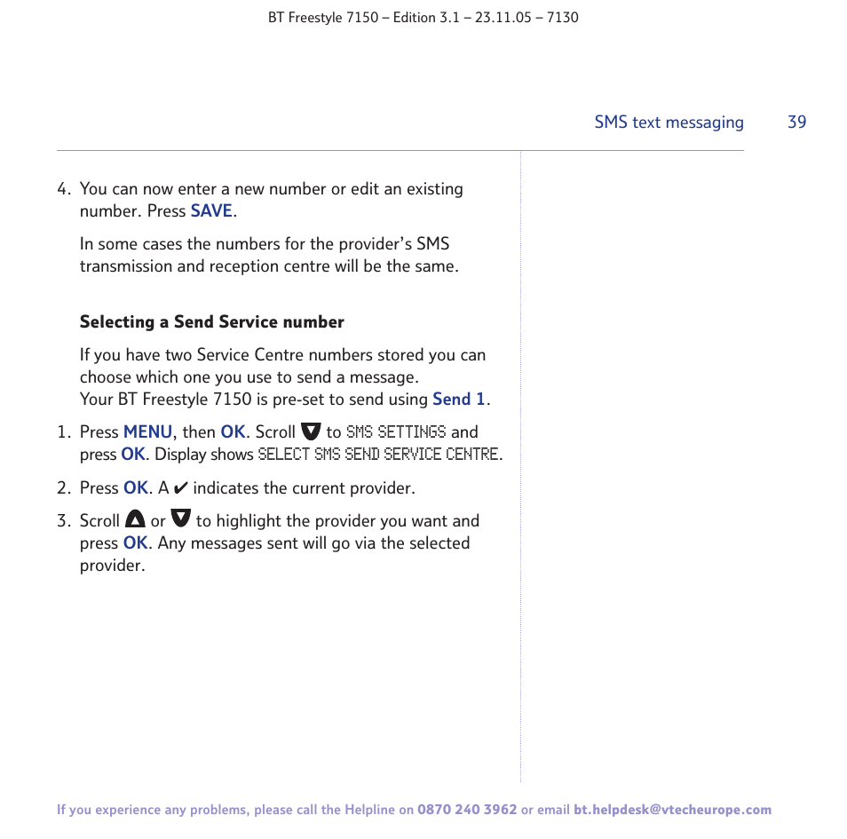 BT 7150 User Manual | Page 39 / 80