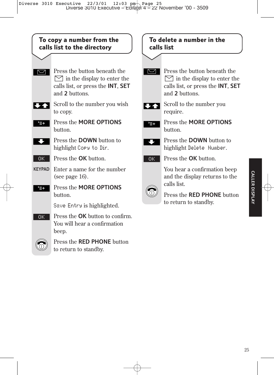 BT 3010 Executive User Manual | Page 29 / 62