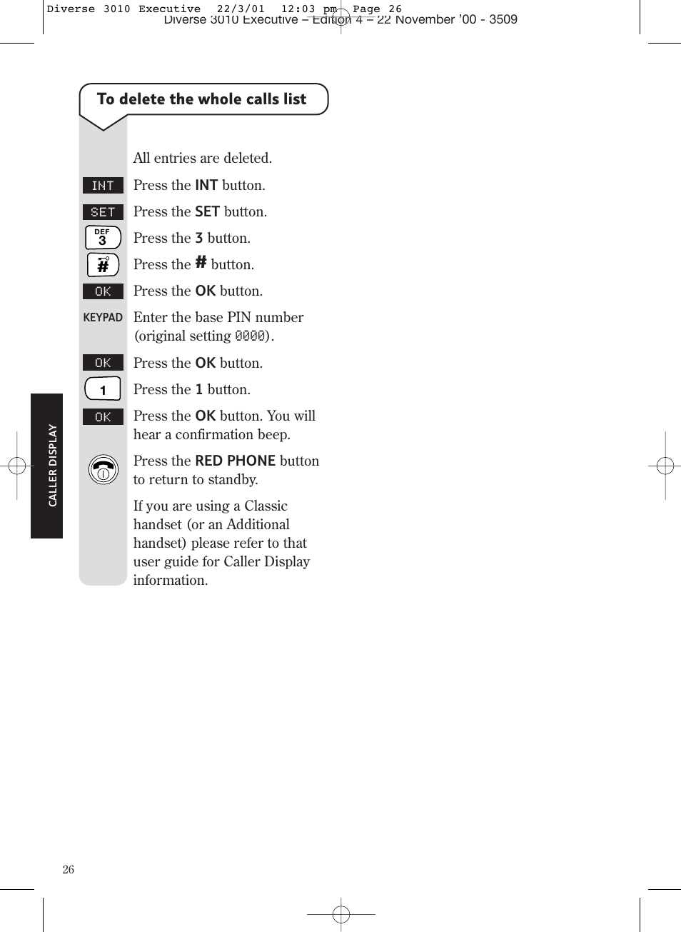 BT 3010 Executive User Manual | Page 30 / 62