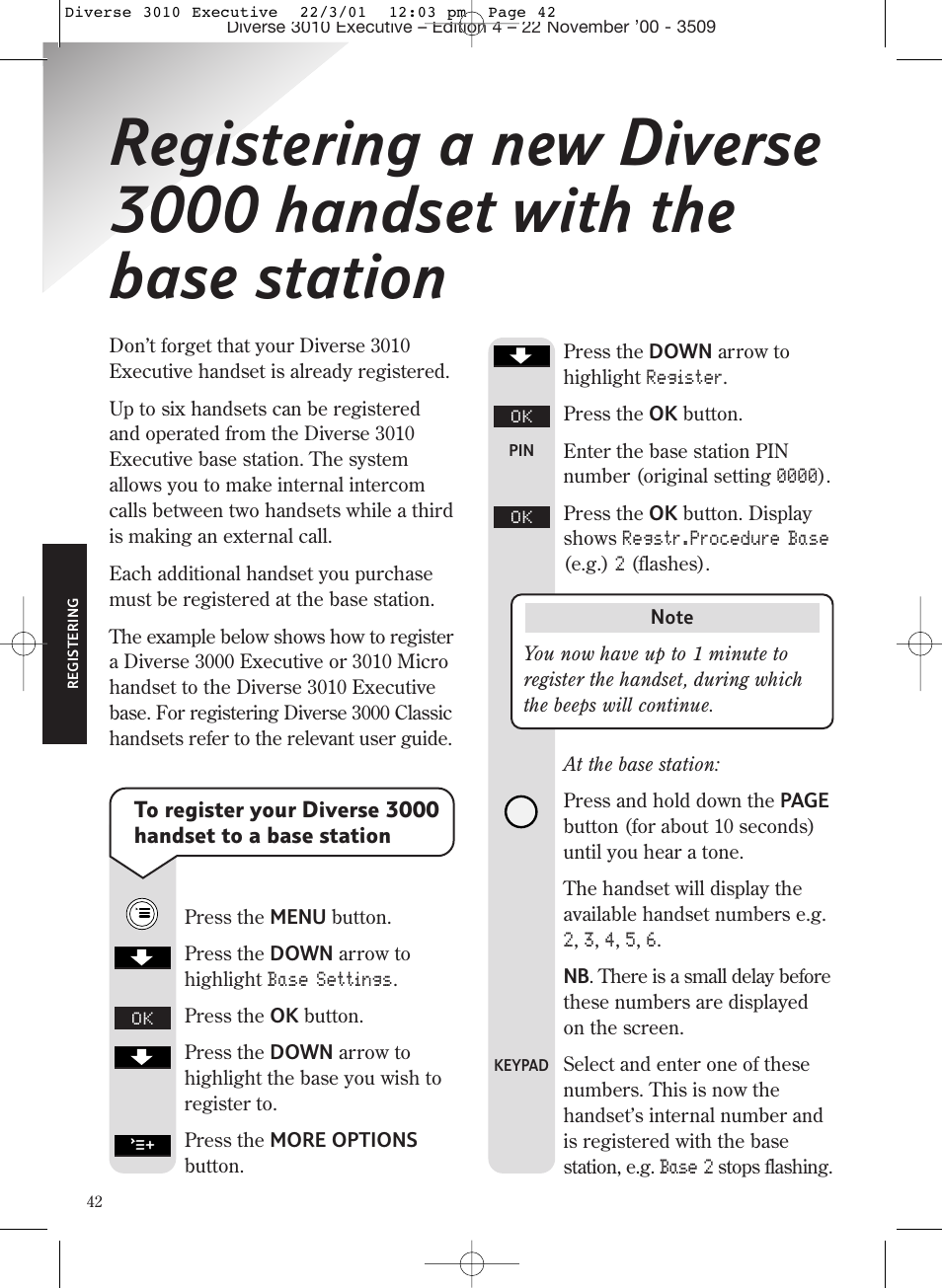 BT 3010 Executive User Manual | Page 46 / 62