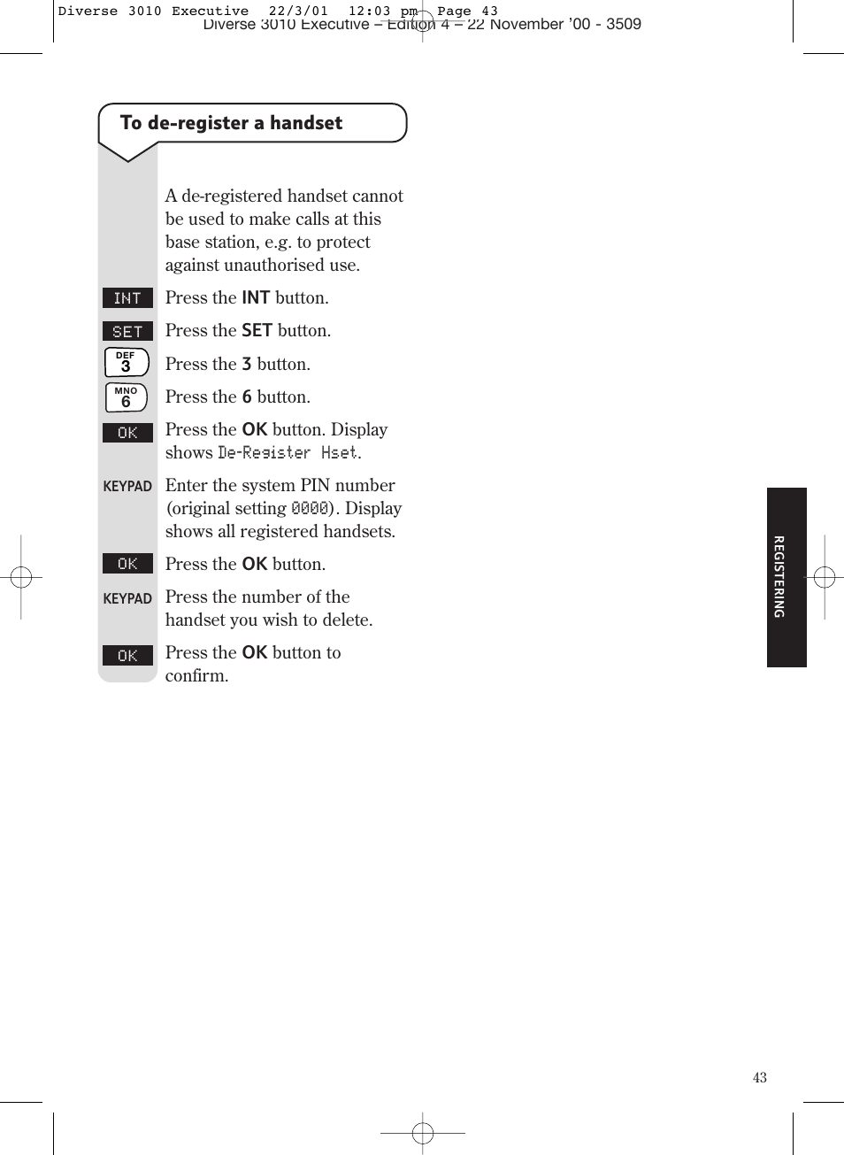 BT 3010 Executive User Manual | Page 47 / 62