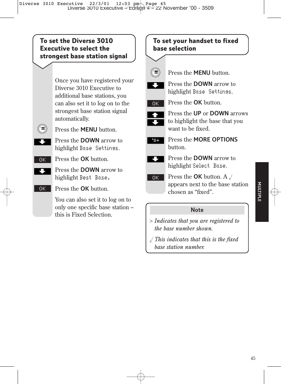 BT 3010 Executive User Manual | Page 49 / 62